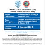 Dividen ASB 2018 dan ASN 2018 Ramai Yang Nak Tahu