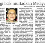 5 Kes Murtad Di Malaysia Yang Terkenal